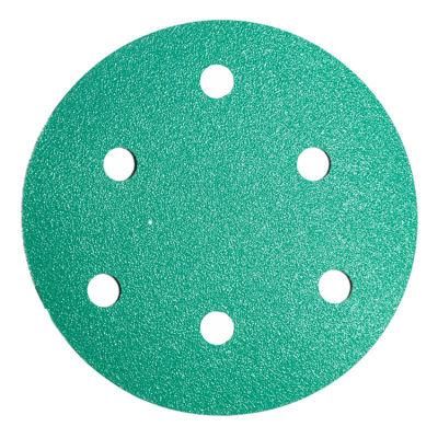 Round Car Wood Furniturer Polishing 6 Holes Abrasvie Sandpaper Sanding Paper Hook and Loop Velcro Sanding Disc