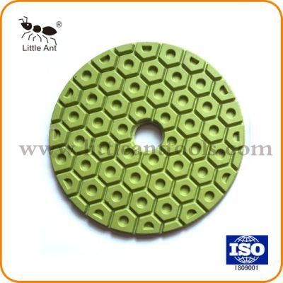4&quot;/100mm Hexagon Diamond Polishing Pads for Stones Concrete Wet Polishing