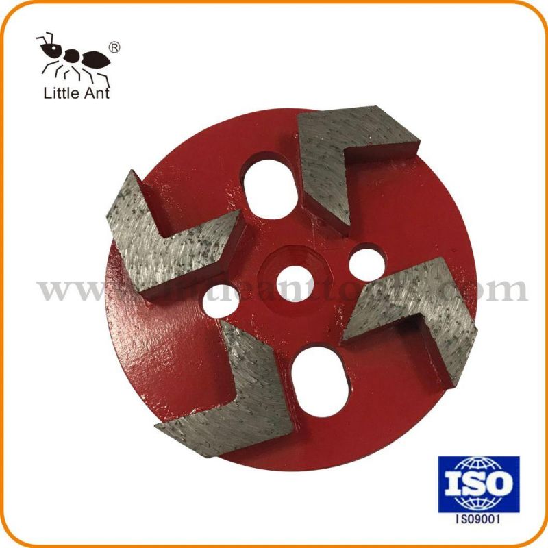 4"/100mm Metal Diamond Segment Grinding Plate Abrasive Disk Hardware Tools for Concrete