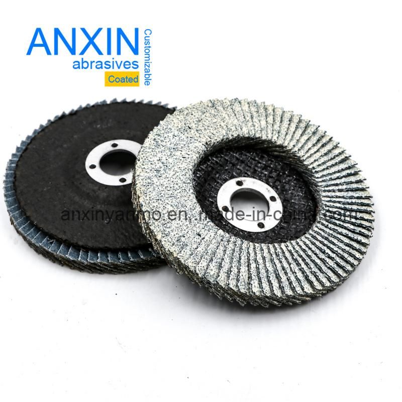 High Quality Flap Disc of Ceramic Sand Cloth Coated White for Al