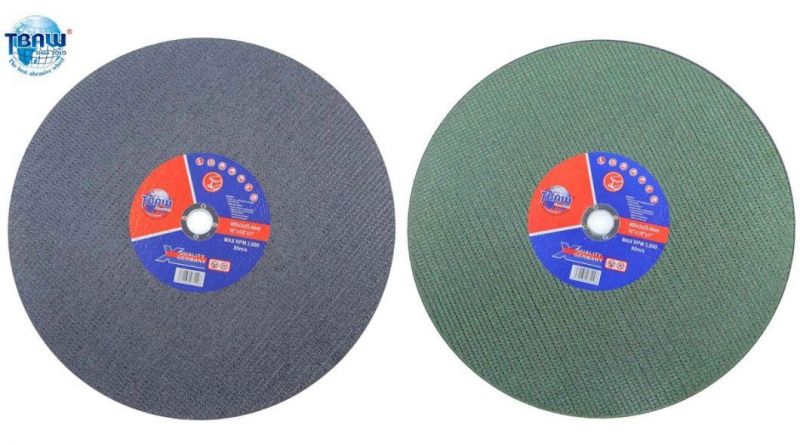 16 Inch 3mm 3.2mm Stainless Steel Cutting Wheel Red Fiberglass Reinforced Single Net Easy Resin Bonded Cut off Disc