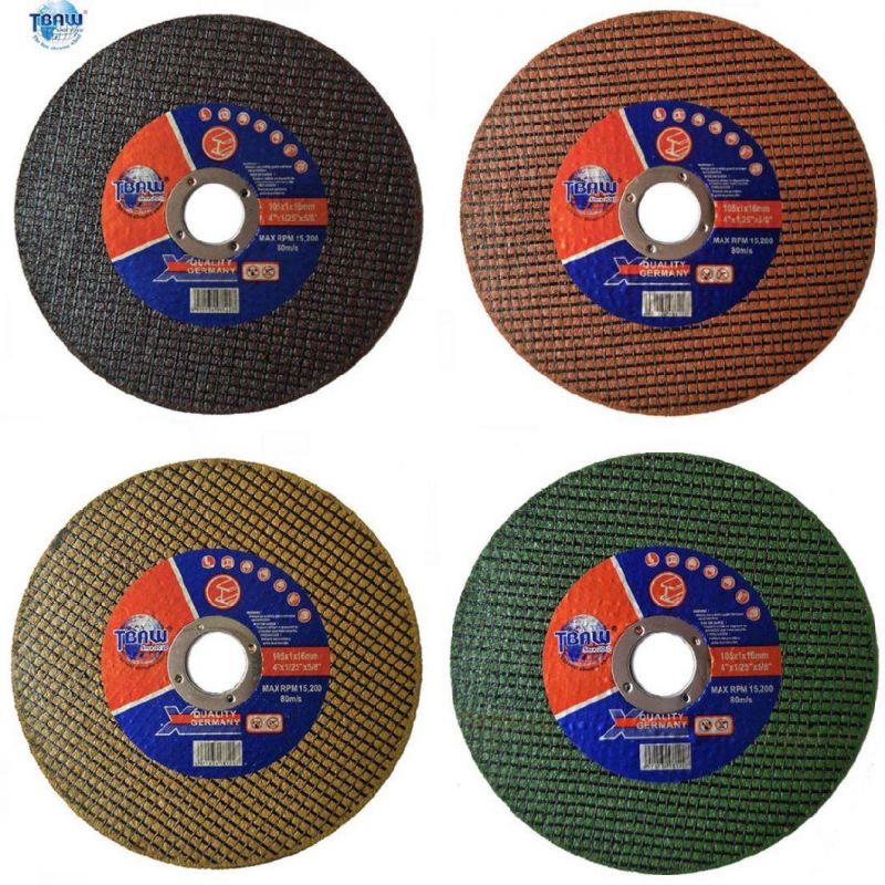 105mm 107mm 4inch Single/Double Net Green Sharp Abrasive Cutting Disc for Metal