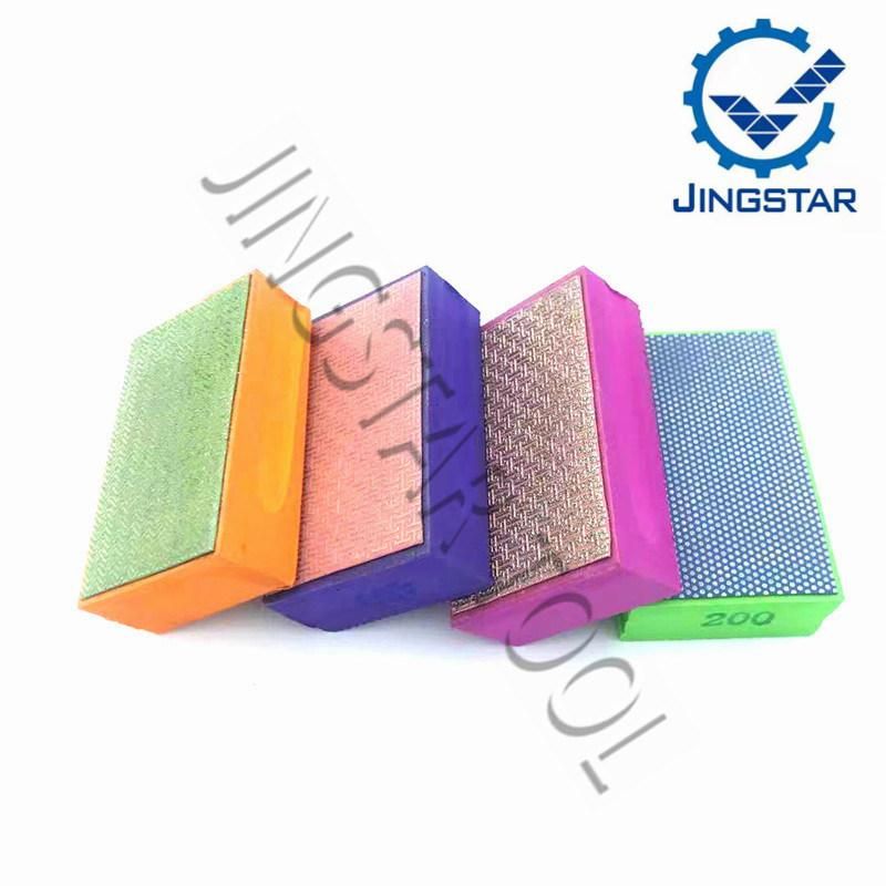 Polishing Pad 90*55mm Foam Backed Glass Stone Ceramic Tile Grinding Diamond Abrasive