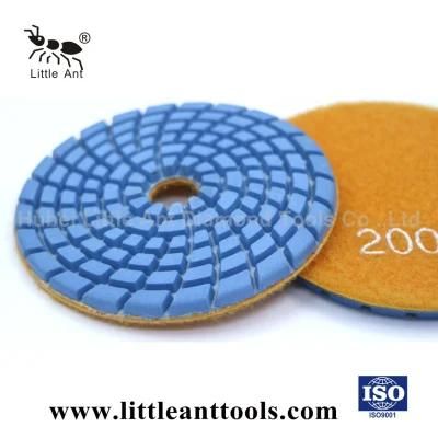 Helical Tooth Resin Bond 6mm Thickness Diamond Concrete Polishing Pad