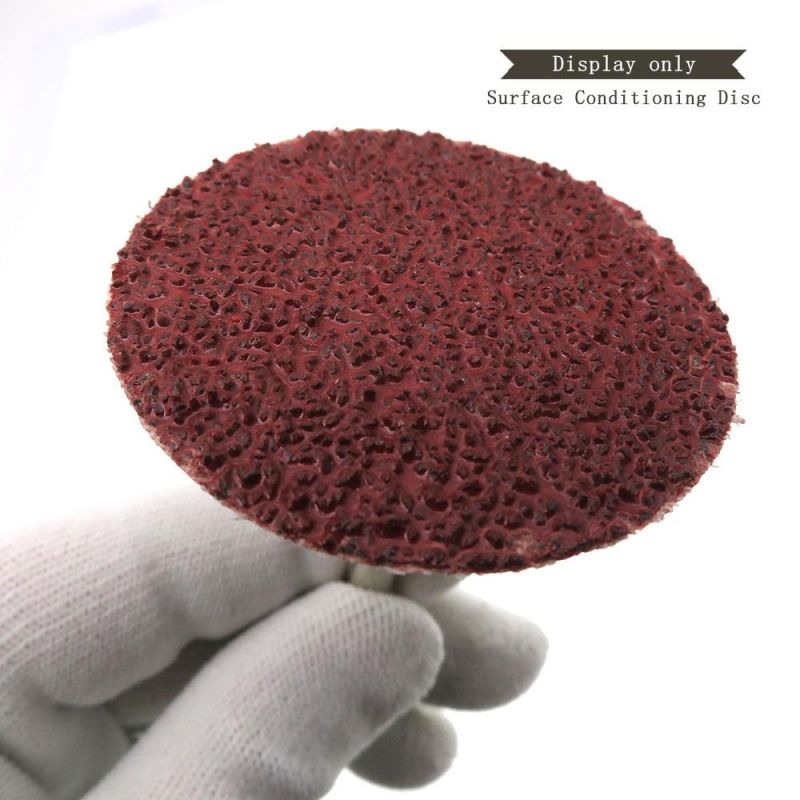 2" 50mm Quick Change Roll Lock Red Surface Conditioning Sanding Disc