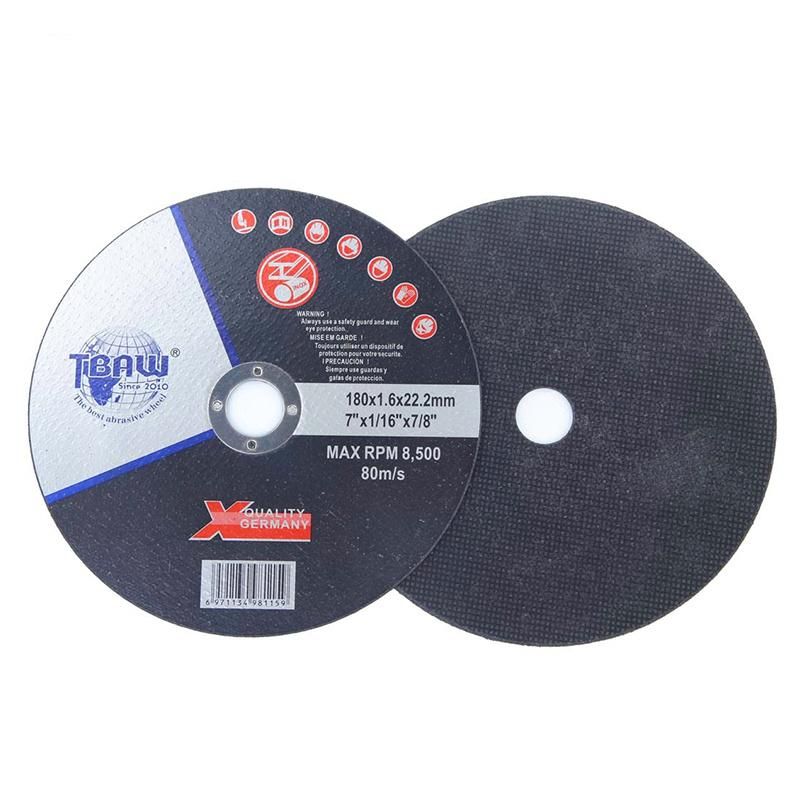 China Factory 7"180X1.6X22.23mm Resin Bonded Cutting Disc Ultra Thin Cutting Wheel for Metal, Stainless Steel Grinder
