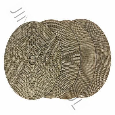 Quality Diamond Electroplated Flexible Polishing Pad for Stone Ceramic Concrete Glass