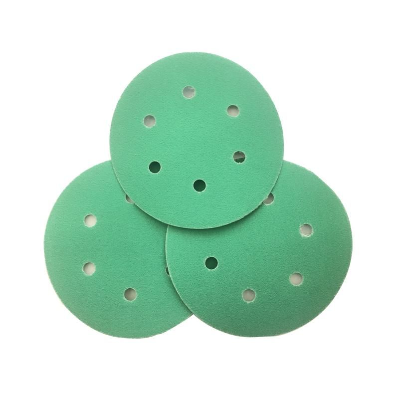 5 Inch Sanding Disc Polishing Pad Green Color for Wood