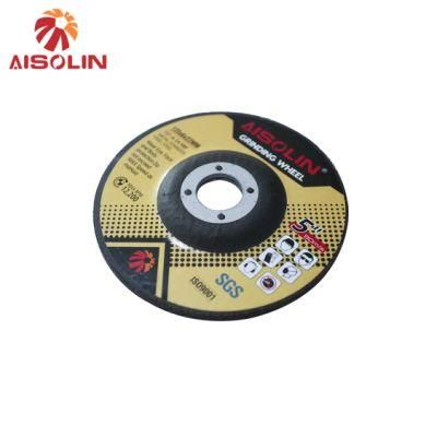 Certificate SGS/MPa Black Aluminum Oxide DC Fiberglass Reinforced 5 Inch Discs Grinding Wheel
