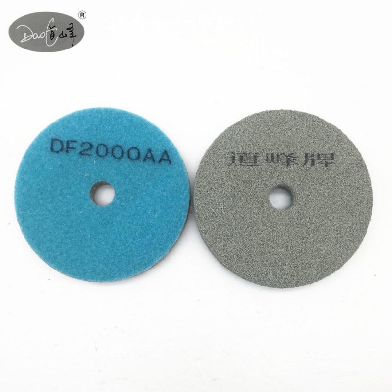 Daofeng 3inch 80mm Diamond Sponge Polishing Pad for Marble Quartz