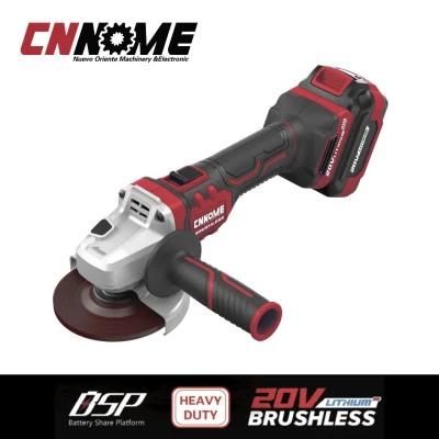 Heavy Duty Cordless 20V Brushless Angle Grinder Power Tools