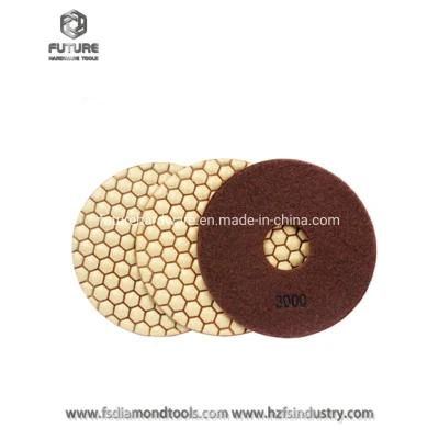 5inch Honeycomb Diamond Resin Polishing Pad