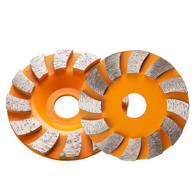 Top Quality 3 Inch 4 Inch Floor Grinding Disc Diamond Grinding Cup Wheel Turbo Grinding Wheel for Granite Marble Concrete