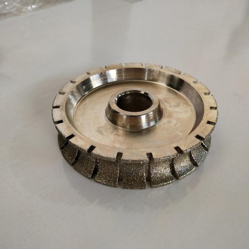 140mm Round Edge Tools Stone Electroplated Grinding Profile Wheels for Marble Granite