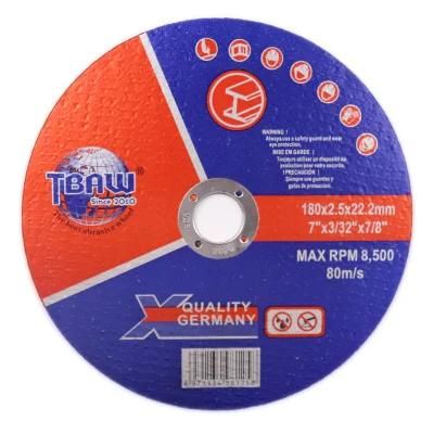 China Factory Flat Cutting Wheels for Metal 7 Inchs Cutting Wheel Abrasive 7 Inch Cutting Wheel Abrasive Flap Metal 7 Inch Resin Best Quality