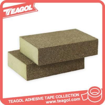 Double-Sided Abrasive Sanding Block Sponge Pads Coarse Grit