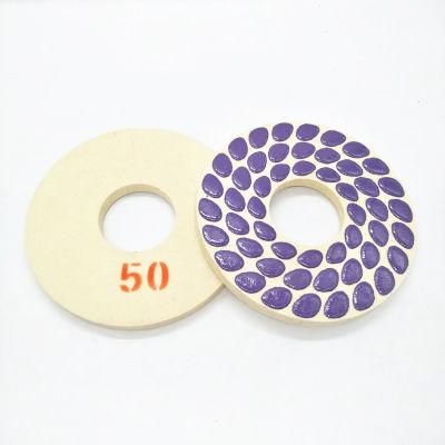 200mm Diamond Resin Abrasive Wool Marble Polishing Pads