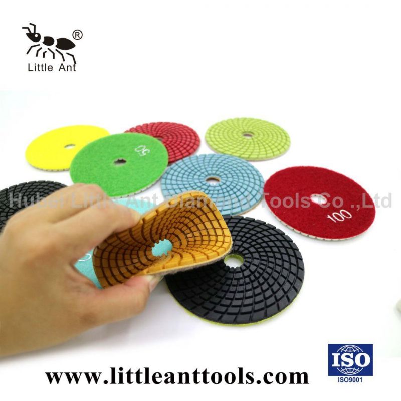 Wet Diamond Polishing Pad for Stone 100 mm Grinding Pad Wet Use