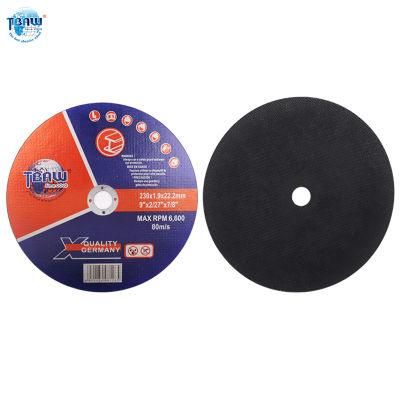 9&quot;230mm High Quality Aluminium Oxide Resin Bond Abrasive Cuting Wheel for Metal