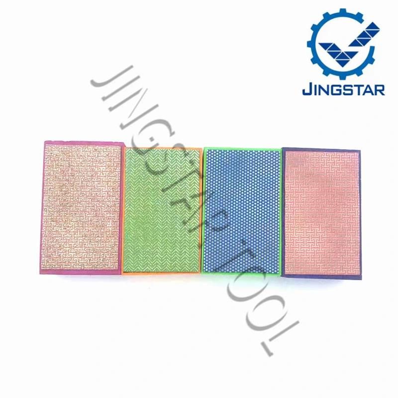 Hot Sale Pad 90*55mm Foam Backed Glass Polishing Stone Ceramic Tile Grinding Diamond Abrasive