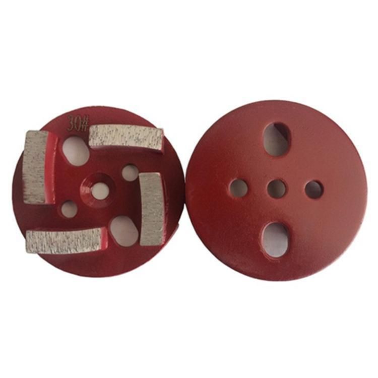 4 Inch D100mm Universal Diamond Grinding Disc with Four Segments Diamond Polishing Pads for Concrete and Terrazzo Floor