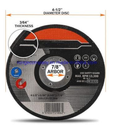 Electric Power Tools Parts Abrasives Type 41 4.5 Inch Cutting Wheels Fast, Extremely Long Life