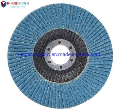 4 1/2&quot; Super Long Durable Zirconia Grinding Wheels Flap Disc Type 27 for Stainless Steel Metal Angle Grinder Power Tools