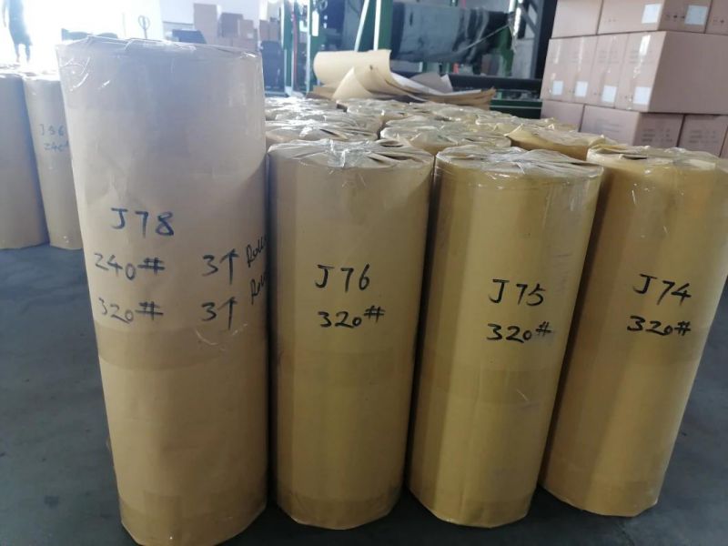 60# 80# 320# 110# 120#Alumina Oxide Flexible Abrasive Cloth Jumbo Roll Wholesale