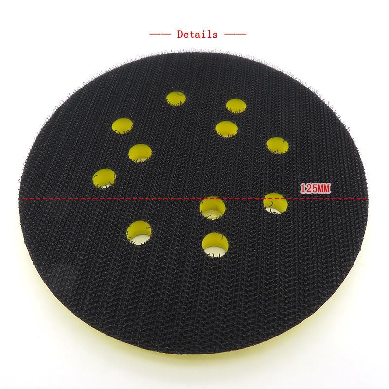 5 Inch 125mm Sanding Pad 3 Nails Sander Backing Pad for Hook and Loop Sanding Discs Power Tools Accessories