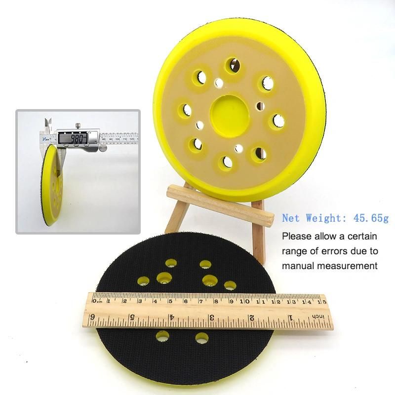 5 Inch 125mm Sanding Pad 4 Nails Sander Backing Pad for Hook and Loop Sanding Discs Power Tools Accessories