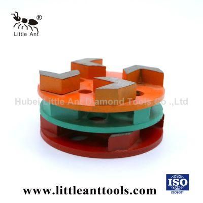 Grinding Plate Diamond Tool with 4 Arrow Segments for Stone 4&quot;/100mm