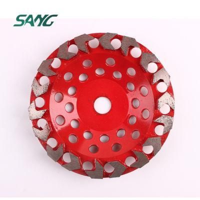 Diamond Arrow Cup Wheels Grinding Disc for Concrete Marble Granite