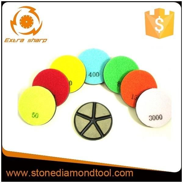 80mm Concrete Floor Polishing Transitional Ceramic Grinding Disc