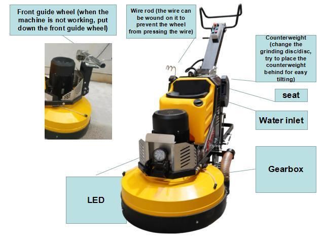 Remote Control Driving Type Planetary Concrete Grinder and Polisher