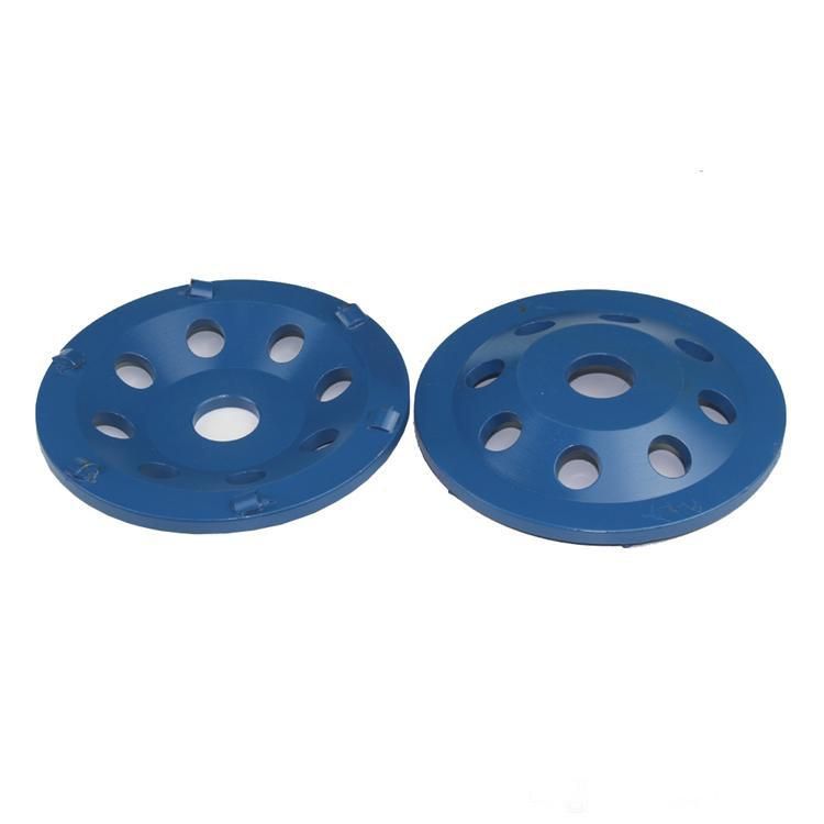 5 Inch Diamond Grinding Disc with Six Quarter Pcds and Alloy Metal Diamond Grinding Wheel for Epoxy Glue Coating Removal
