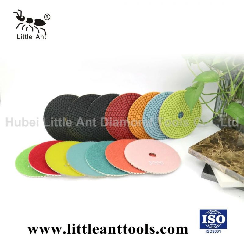 5 Inches Diamond Polish Pads for Stone Polishing Tools