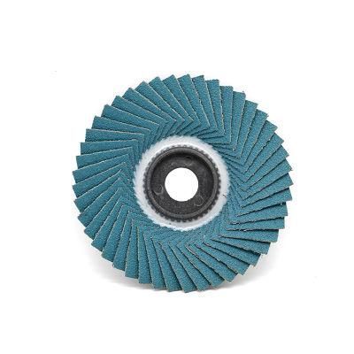4&quot; 80# Zirconia Alumina Radial Flower Flap Disc with High Toughness as Abrasive Tooling for Angle Grinder