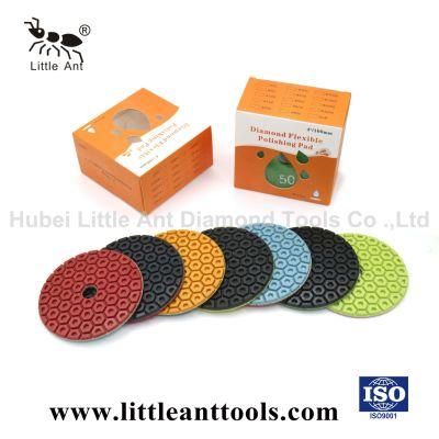 4&quot;/100mm New Hexagon Diamond Abrasive Plate Hardware Tools Polishing Pad for Stone