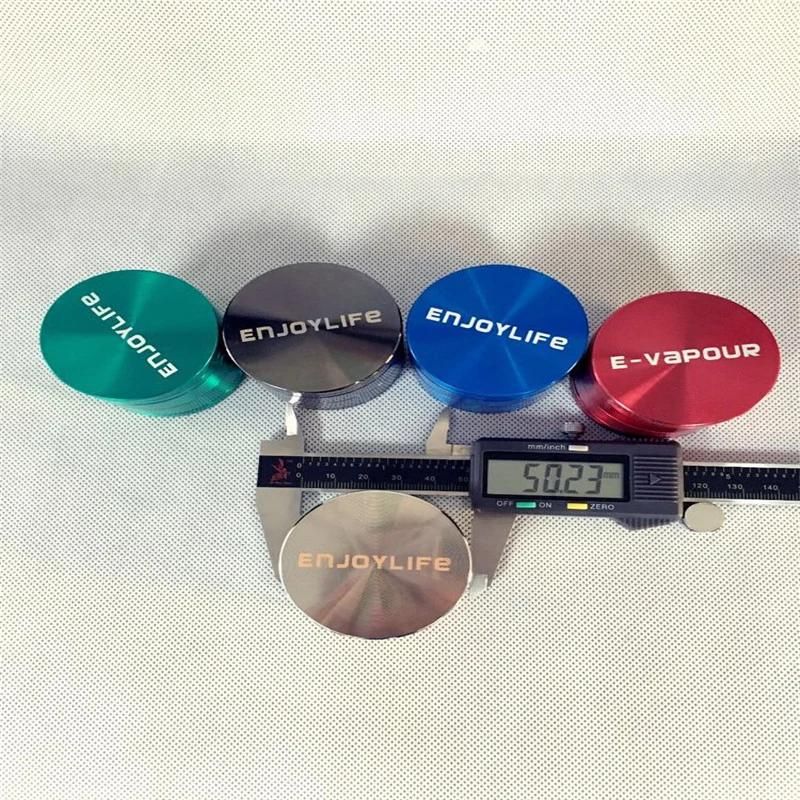 Customed Smoking Grinder 50mm 4 Parts Matel Smokey Herb Grinders Tobacco Grinder