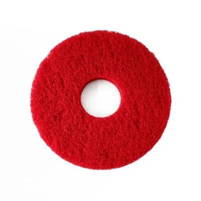 Non Woven Red Polyester Buffer Cleaning Pad Floor Polishing Pad