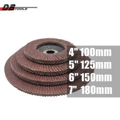 7&quot; 180mm Disc Wheel Flap 22mm Hole Alumina Oxide for Iron Metal Derusting Abrasive Tool