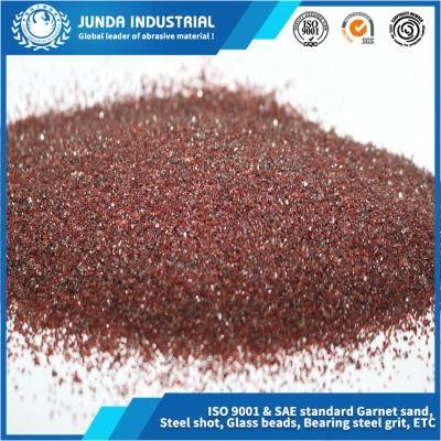 High Specific Weight Sub-Conchoidal Fracture Good Toughness 80 Water Jet Cutting Ceramics Abrasive Garnet Sand From Manufacturer