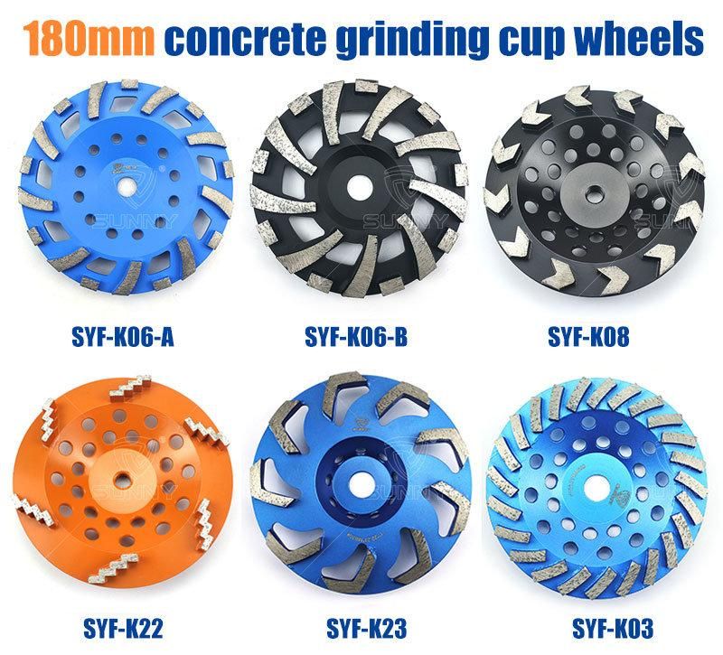 5 Inch Turbo Diamond Grinding Cup Wheel for Concrete