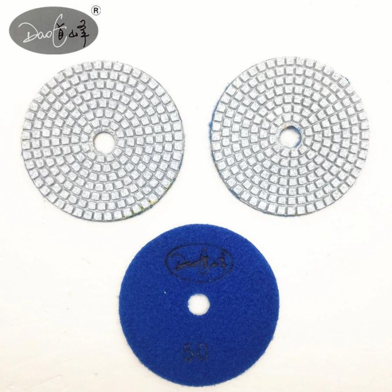 Daofeng 6inch 150mm Diamond Grit Polishing Pads for Granite Marble