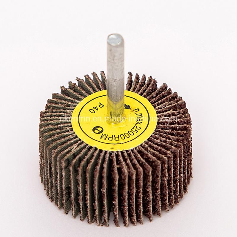 Abrasive Cloth Flap Disc for Wood Polishing Flap Wheel with Shaft