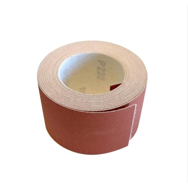 Factory Direct Price Sandpaper Backing Roll Surface Polishing Round Emery Abrasive Cloth Roll for Sanding Wood