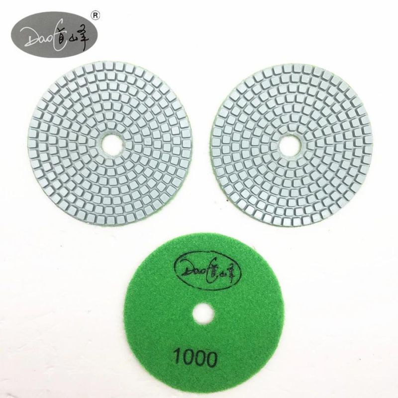 Daofeng 6inch 150mm Diamond Grit Polishing Pads for Granite Marble
