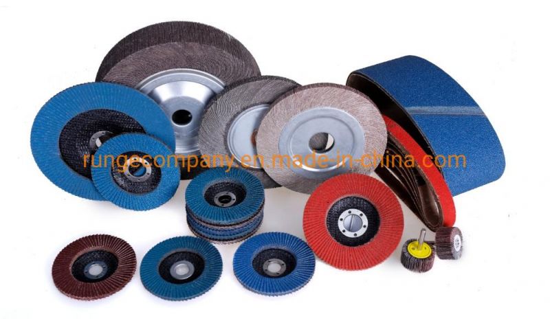 4" Inch Power Tools Parts Aluminium Oxide 60 Grit Flap Disc for Woodworking