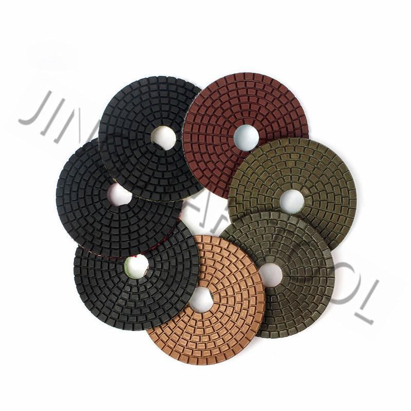 Resin Bond Wet Flexible Diamond Granite Polishing Pads Diamond for Stone Marble Grinding