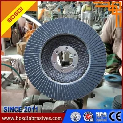 6 Inch 150X22mm a/Za/Ca/ Oxide Abrasive Flap Disc for Stainless Steel, Inox and Metal Polishing, Rust Remove